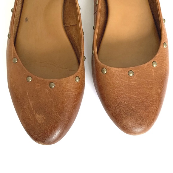 KorkEase Shoes Kork Ease Cognac Studded Violette Ballet Flats Poshmark